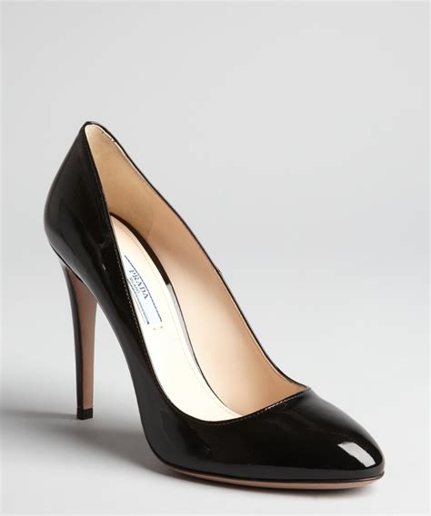 prada appliqued patent leather heels|black patent leather Prada sneakers.